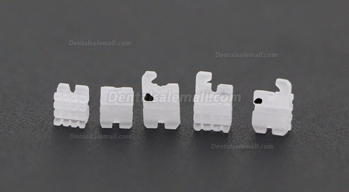 5Pack/20Pcs Dental Orthodontic Ceramic Bracket Braces ROTH 022 345 Hooks